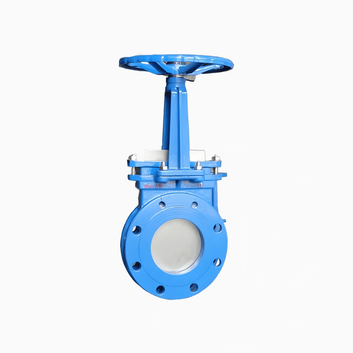 Cast Steel CF8 DN300 PN16 RF Flange Knife Gate Valve With Handwheel
