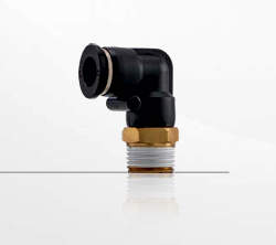 MALE THREAD ELBOW - E-SERIES (BLACK) FITTING