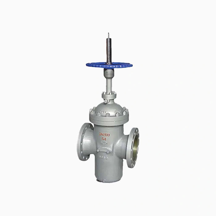 Manual plate gate valve with diversion hole valve worm wheel cast steel oilfield parallel gate valve