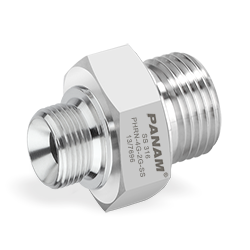 HEX REDUCING NIPPLE - (BSPP-M X BSPT-M)