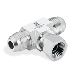 SWIVEL BRANCH TEE - SAE 070433 - 37°JIC X 37°JIC X 37°JIC SWIVEL