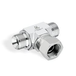 SWIVEL BRANCH TEE (BSPP-M X BSPP-F)