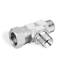 SWIVEL RUN TEE (BSPP-M X BSPP-F)
