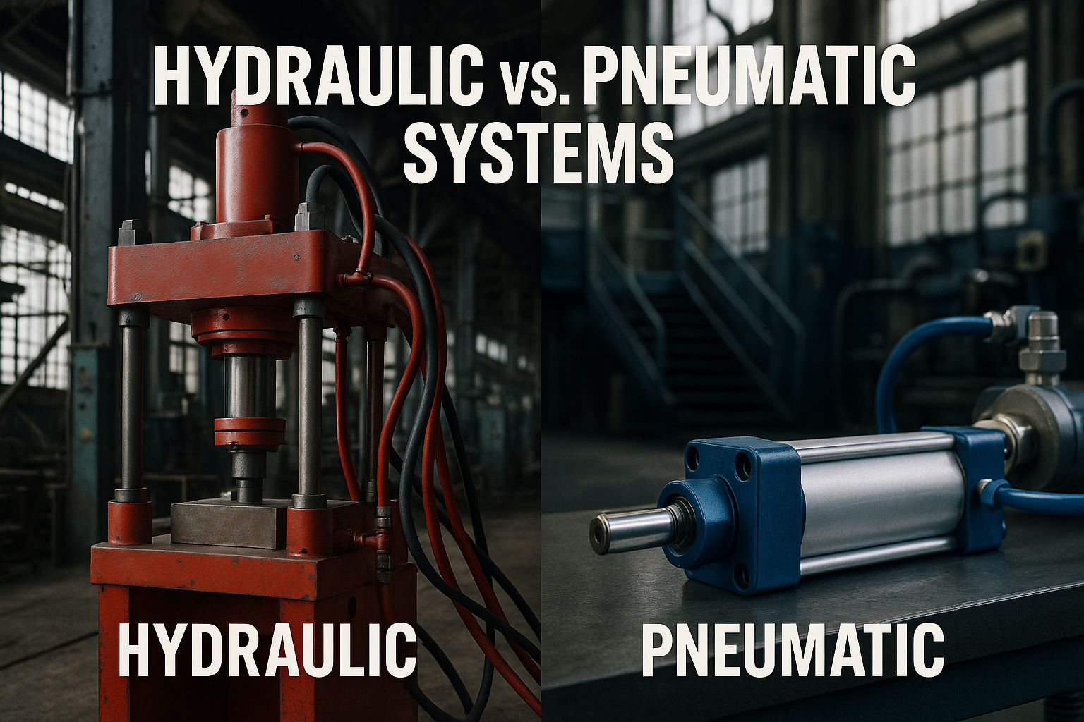 Hydraulic vs. Pneumatic Systems: Which Is Right for Your Industrial Application?
