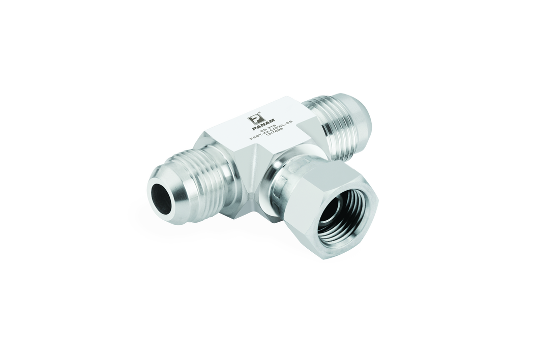 SWIVEL BRANCH TEE (37°JIC X 37°JIC)