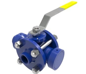 3 Way Ball Valve Full Bore/Flanged (Steel)