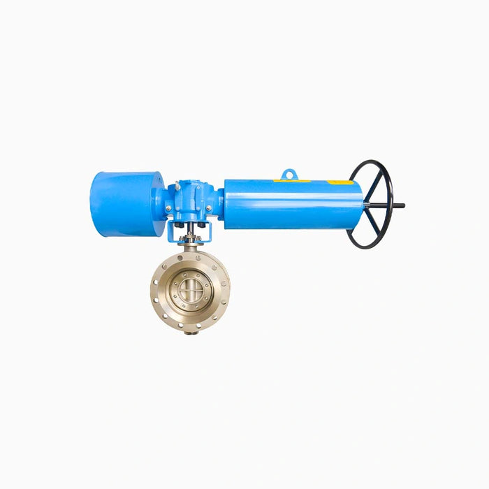 Cast Steel 310S 10” PN10 Wafer High Temperature Butterfly Valve With Pneumatic Actuator
