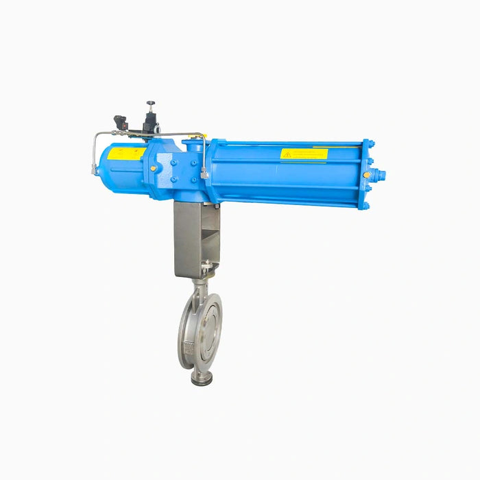 Cast Steel 310S 10” PN10 Wafer High Temperature Butterfly Valve With Pneumatic Actuator