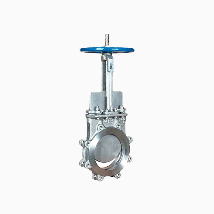 Cast Steel CF8 DN300 PN16 RF Flange Knife Gate Valve With Handwheel