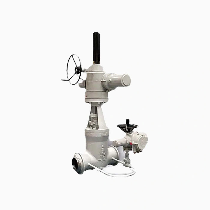 Cast Steel WCB 10” 1500LB Butt Weld Pressure Seal Gate Valve With bypass and Gear Box