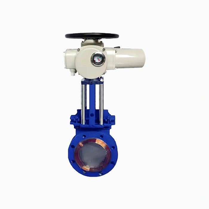 Cast Steel WCB DN100 PN16 LUG END Knife Gate Valve With Pneumatic Actuator