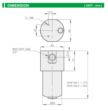 DHP-06 Aluminum Filter