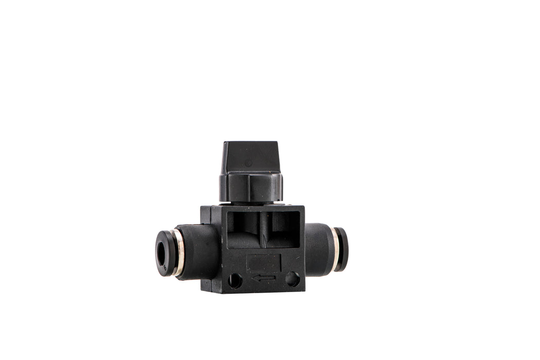 HAND VALVE T TO T - E SERIES (BLACK) FITTING