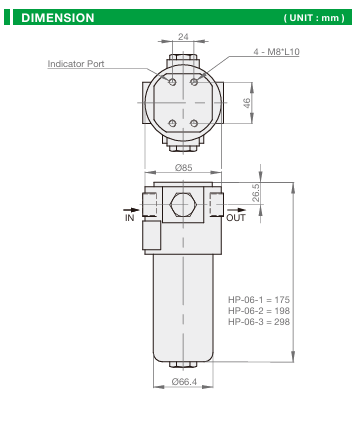HP-06  High Pressure Filter
