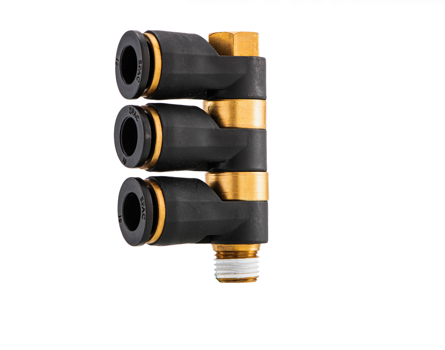 BANJO ELBOW 3X - E-SERIES (BLACK) FITTING