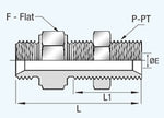 PBHU - BULKHEAD UNION - ISO PARALLEL